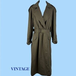 The Olive Belted Trench Coat